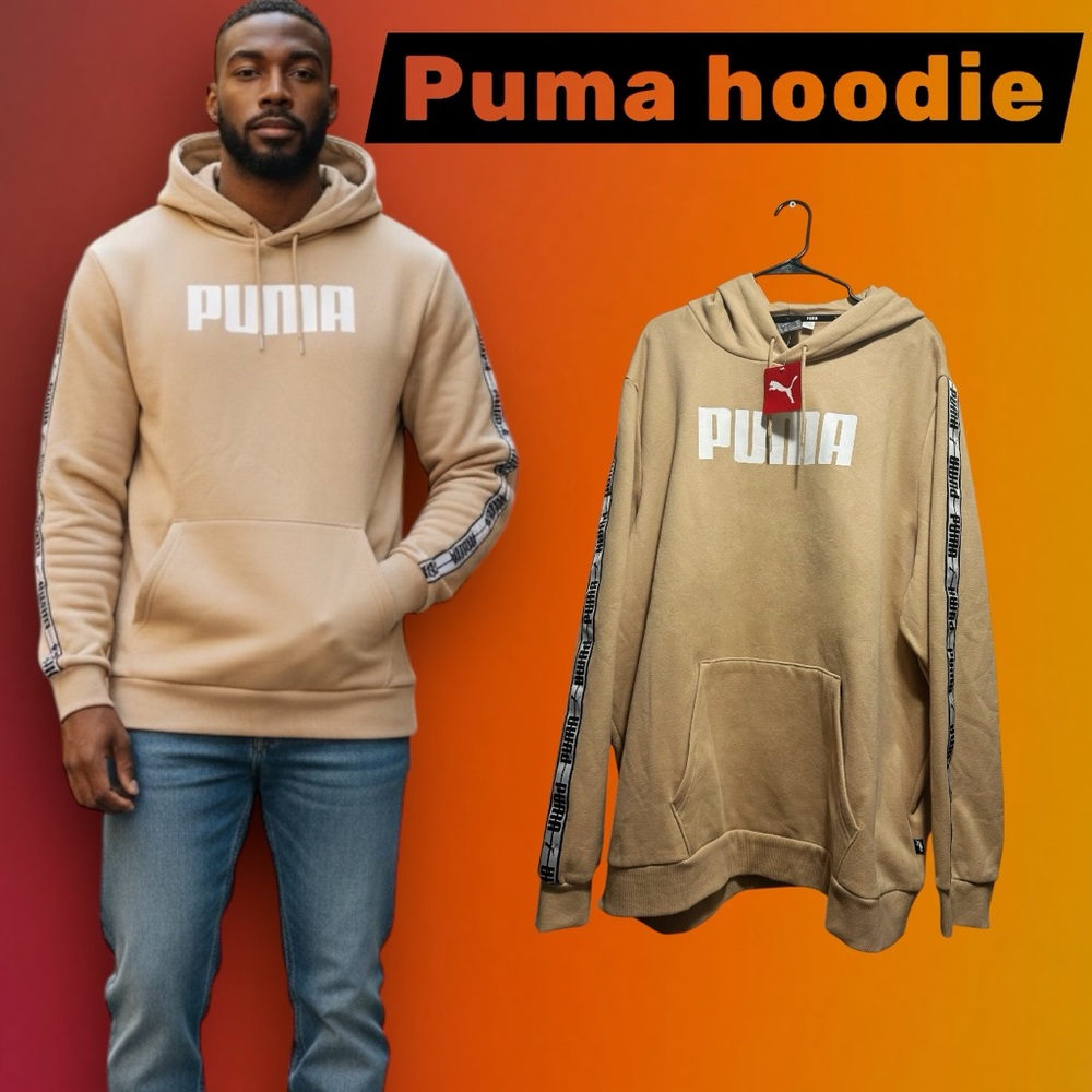 Puma Tan Hoodie for Men new with tags - Picture 3 of 13